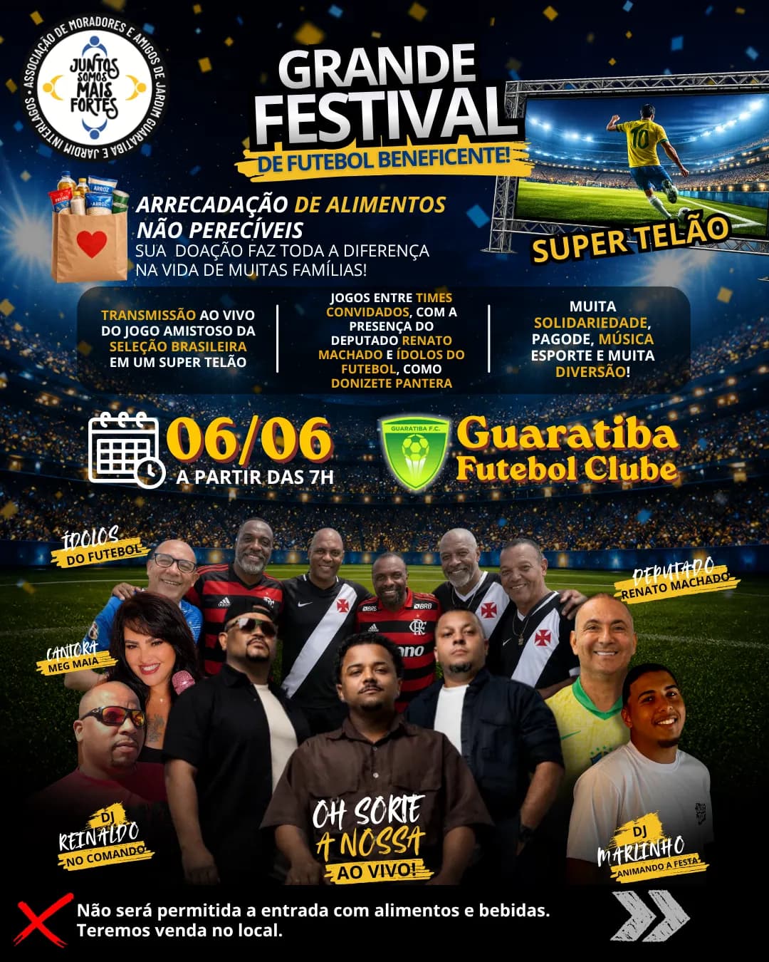 ⚽🔥 Grande Festival Beneficente no Guaratiba Futebol Clube 🔥⚽